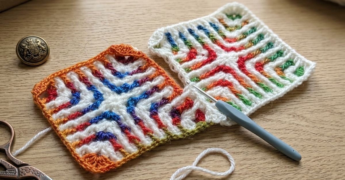 Come unire le mattonelle all'uncinetto nell'ultimo giro il metodo geniale