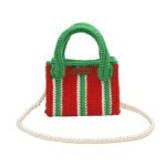 borsa con fettuccia uncinetto rosso verde 327.jpg