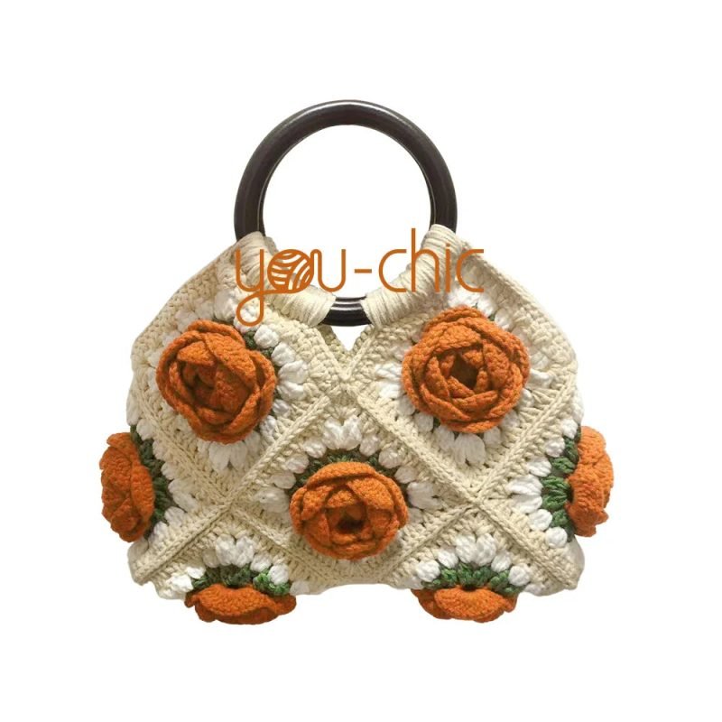 borsa con fiore africano arancione bianco 262.jpg
