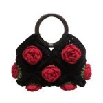 borsa con fiore africano rosso nero 921.jpg
