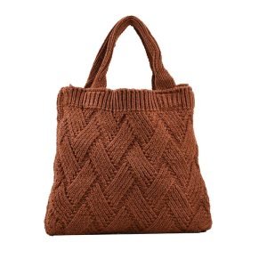 borsa cotone uncinetto borsa a maglia marrone 342.jpg