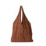 borsa da mare alluncinetto borsa a maglia marrone 768.jpg