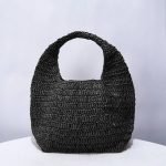 borse fatte a mano con la rafia black 20cm max length 30cm 678.jpg