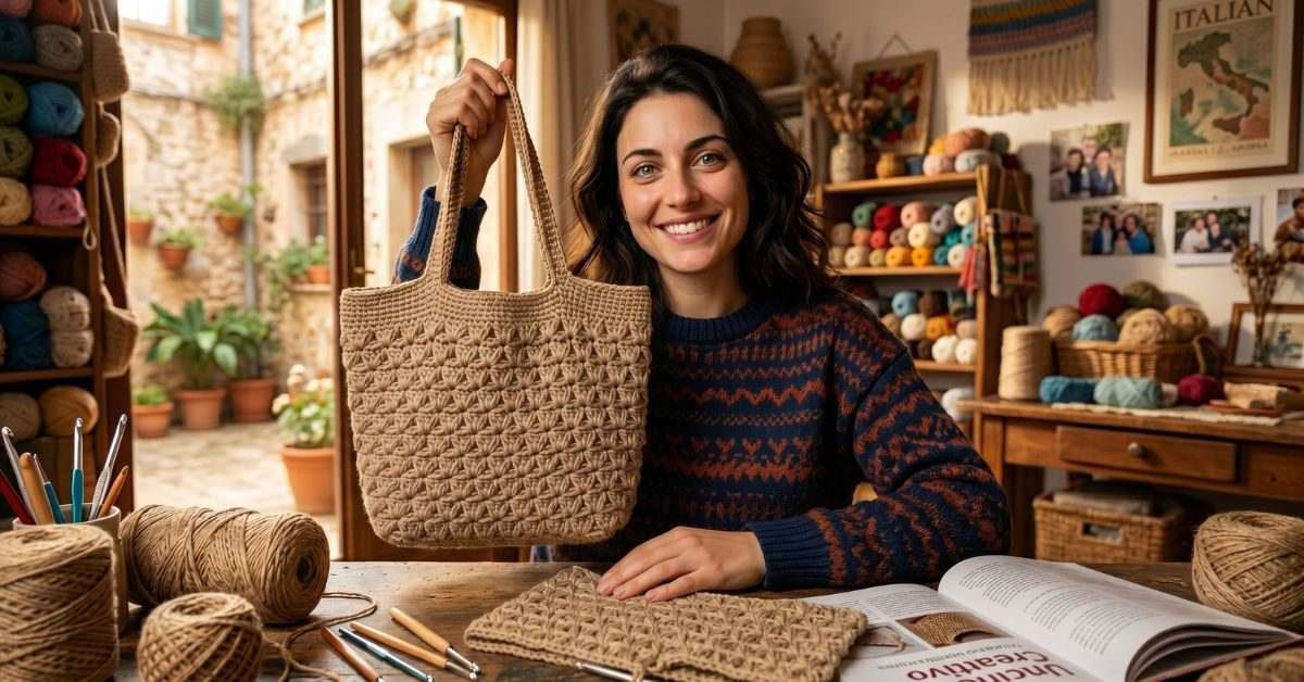 Borse all'uncinetto estive schemi gratis per creare il modello Angy