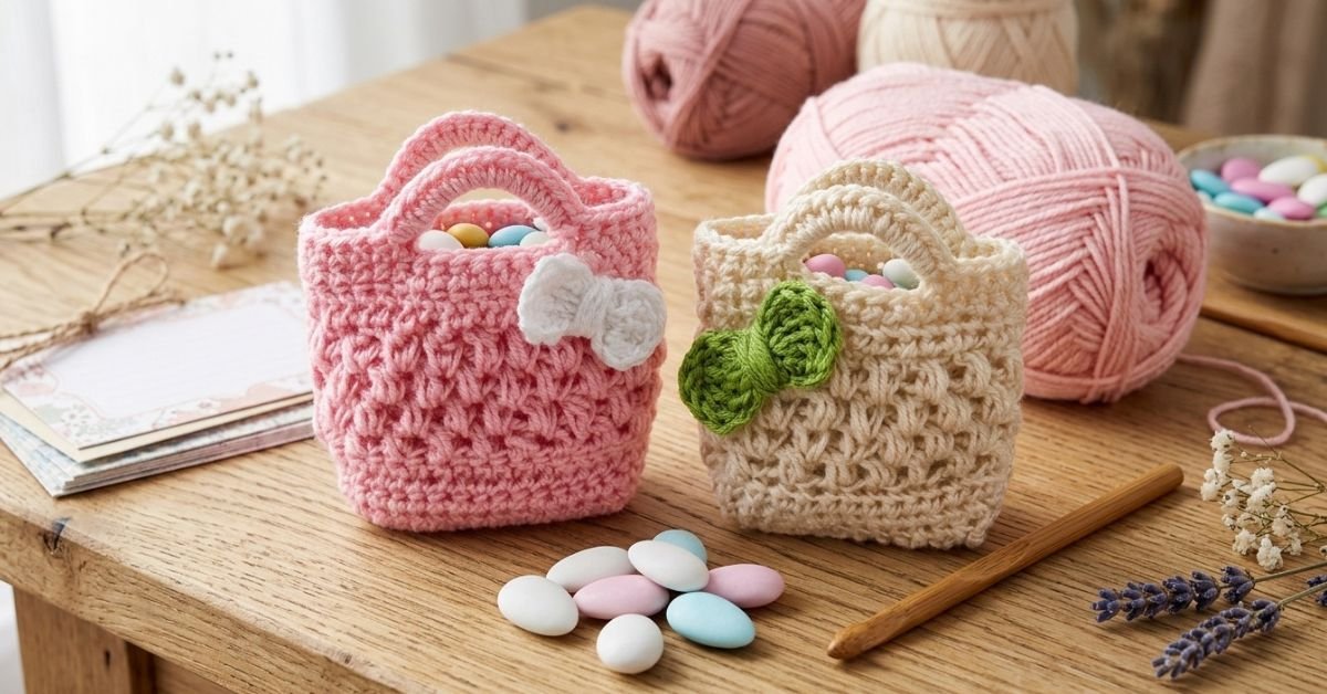 Come fare bomboniere uncinetto la mini borsa a uncinetto fatta in casa