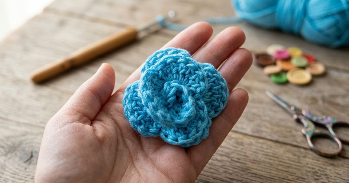 Come fare le roselline all'uncinetto in 5 minuti il trucco dei due giri