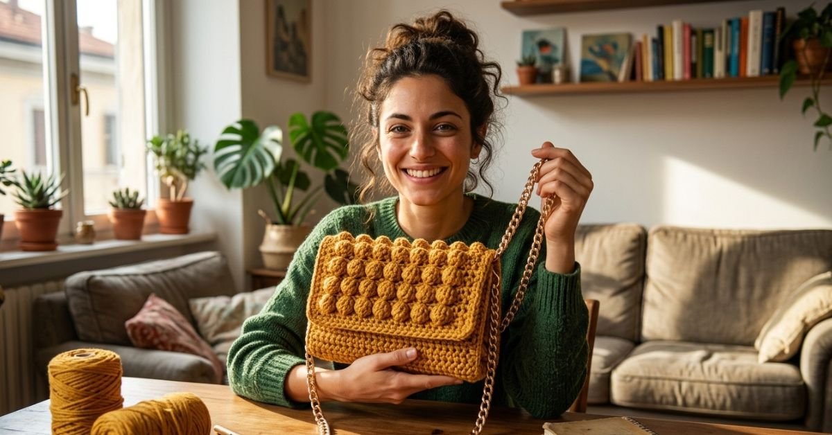 Come fare una borsa a uncinetto facile il modello Aine da creare al volo
