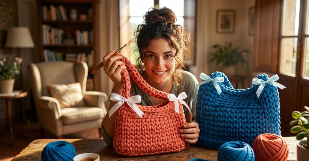 Tutorial borse uncinetto fettuccia come creare l'accessorio più trendy dell'anno
