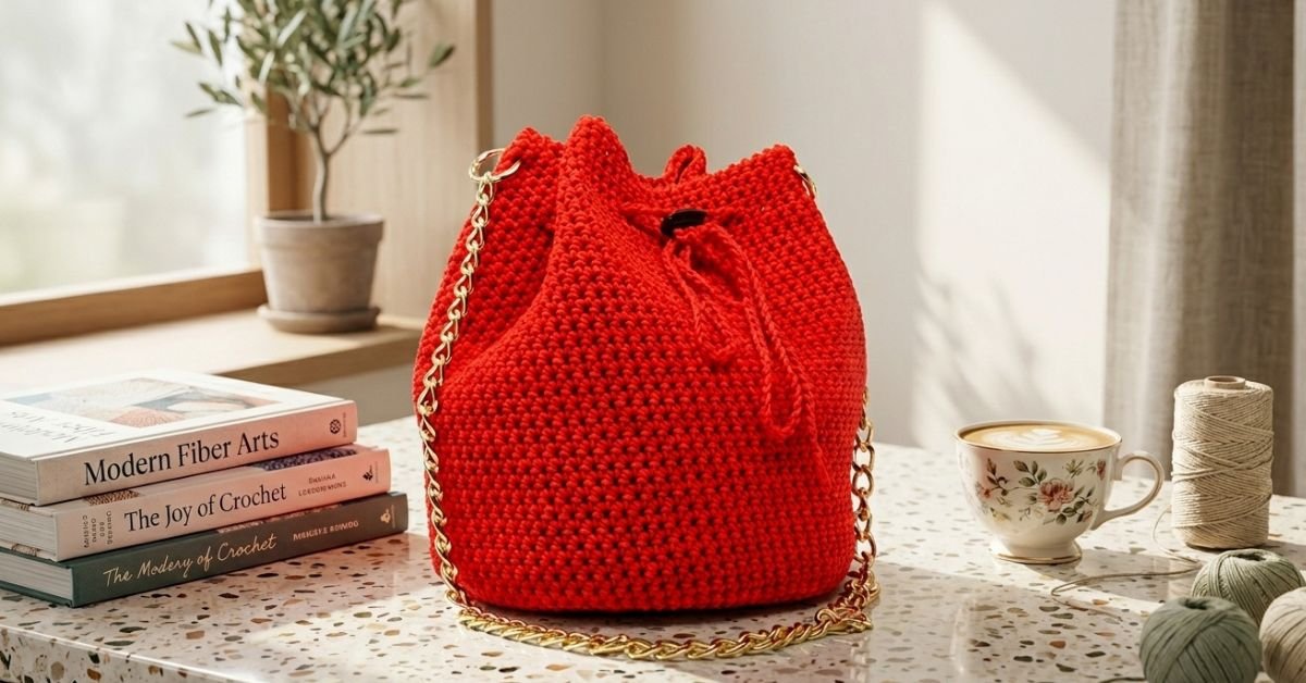 Borsa secchiello all'uncinetto il tutorial facilissimo per un look di tendenza