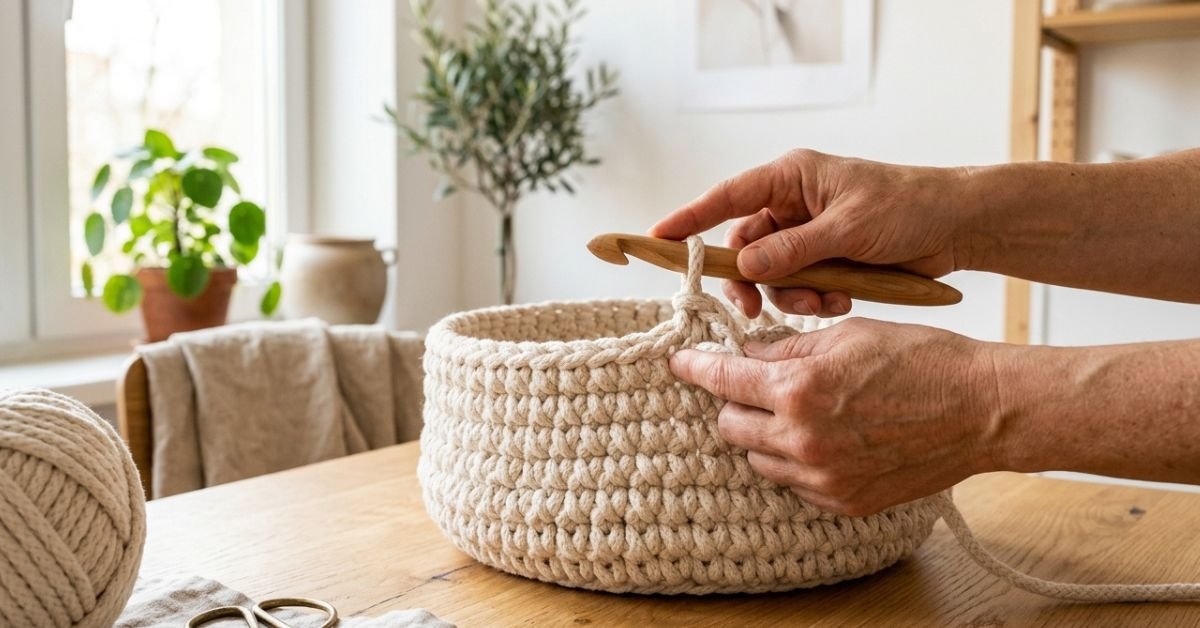 Come fare un cestino all uncinetto i segreti per renderlo rigido e stabile in casa