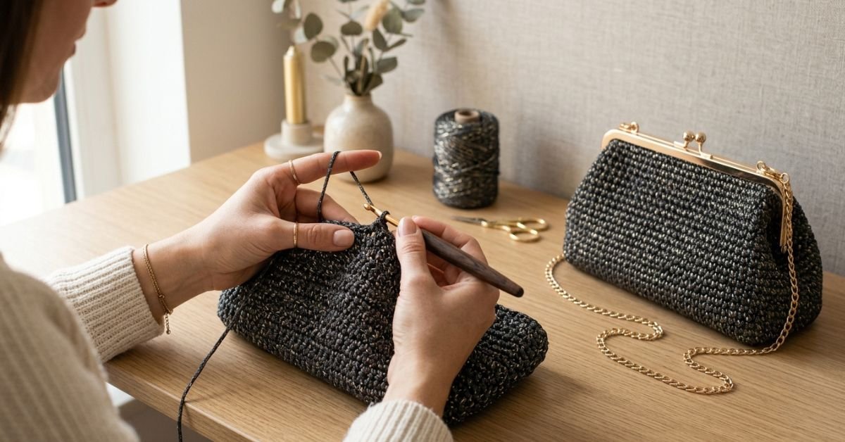 Come fare una clutch all uncinetto realizza una borsa elegante da sera in poche ore