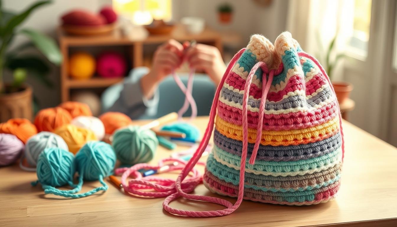 borsa a sacca uncinetto tutorial