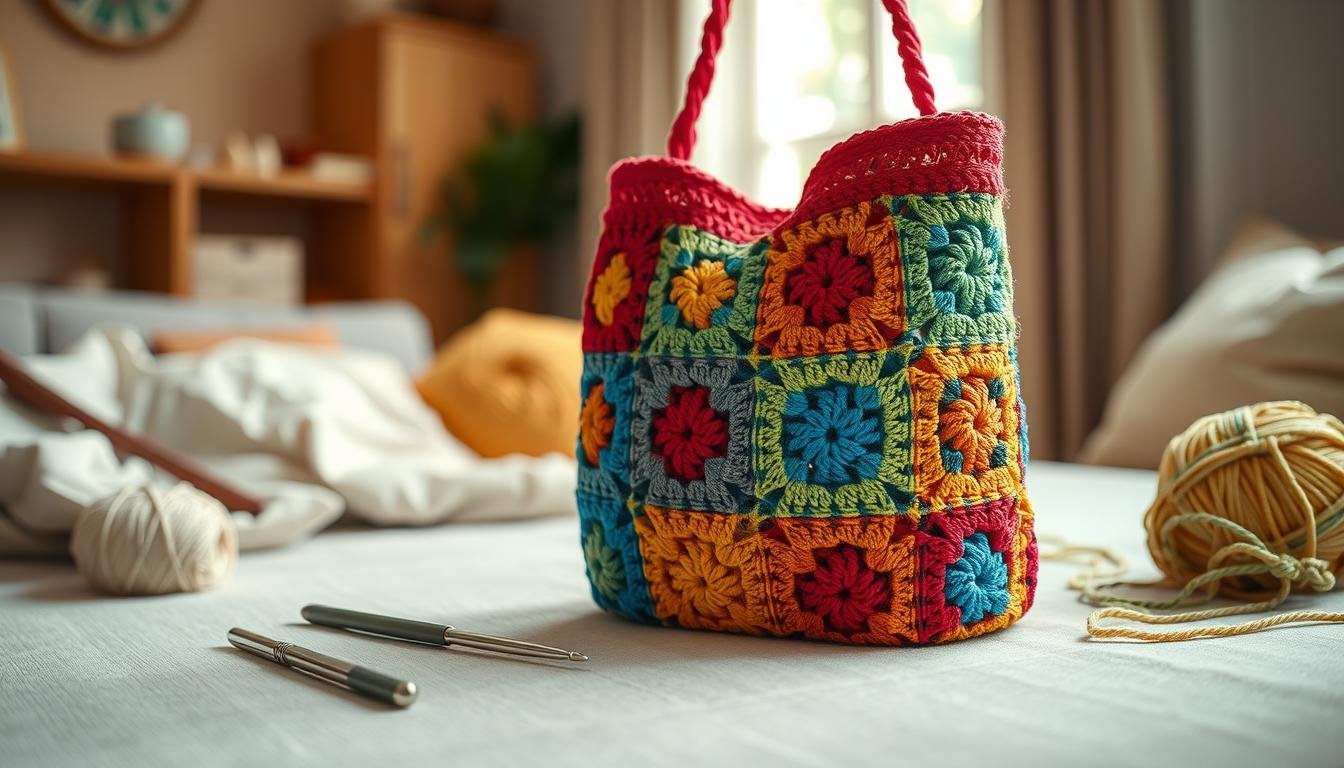 tutorial borsa uncinetto granny bag