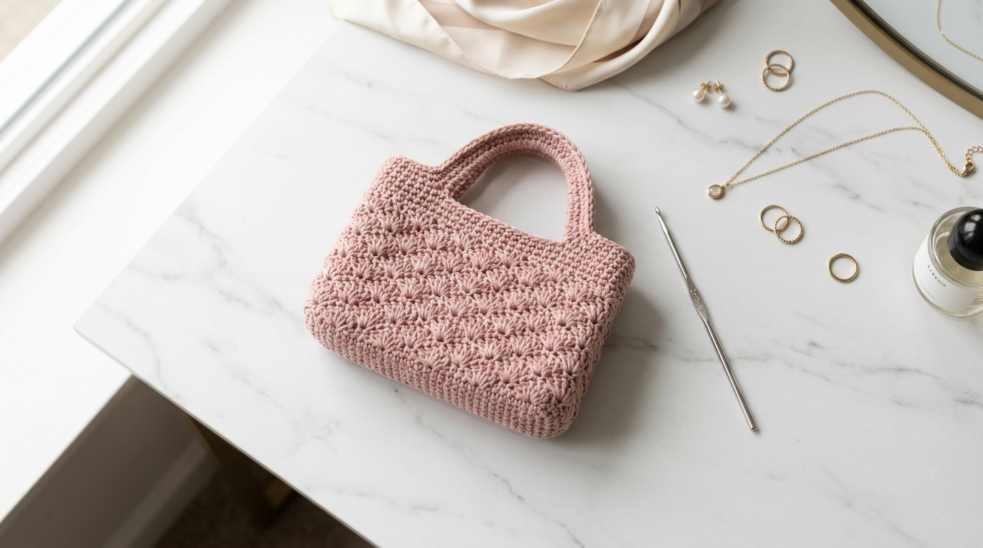 Borsa piccola tracolla uncinetto tutorial: mini bag alla moda da fare in pochissimo tempo
