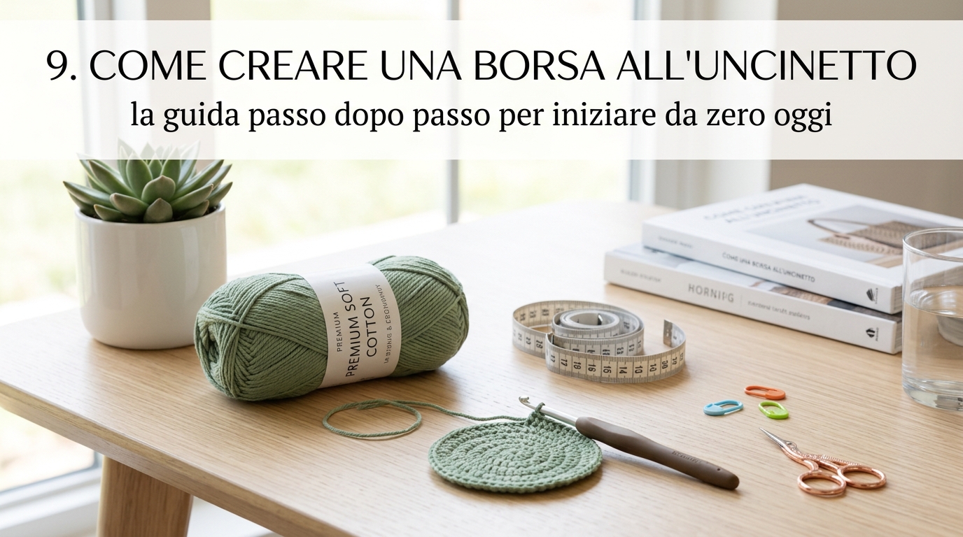 Come creare una borsa alluncinetto: la guida passo dopo passo per iniziare da zero oggi