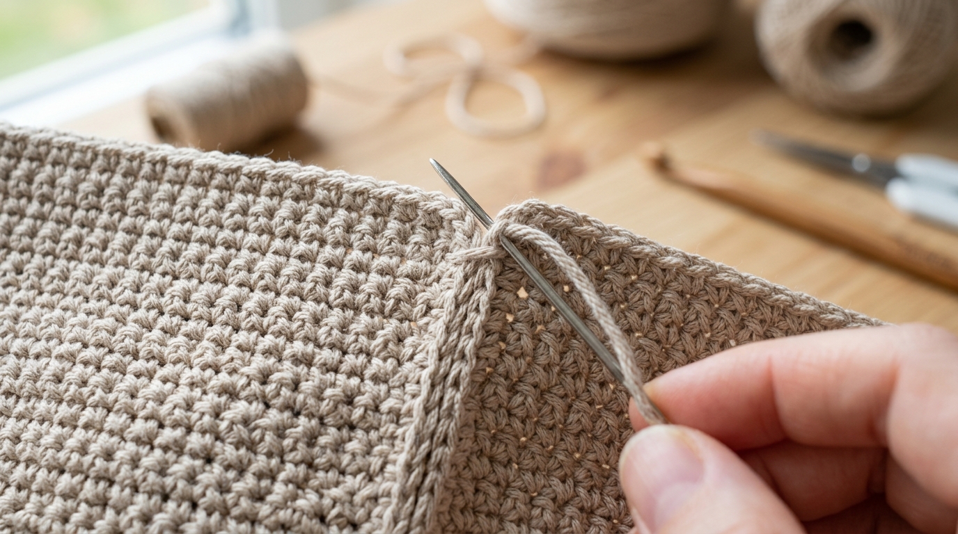 Come cucire borsa uncinetto: tecniche di assemblaggio perfette per un risultato pulito