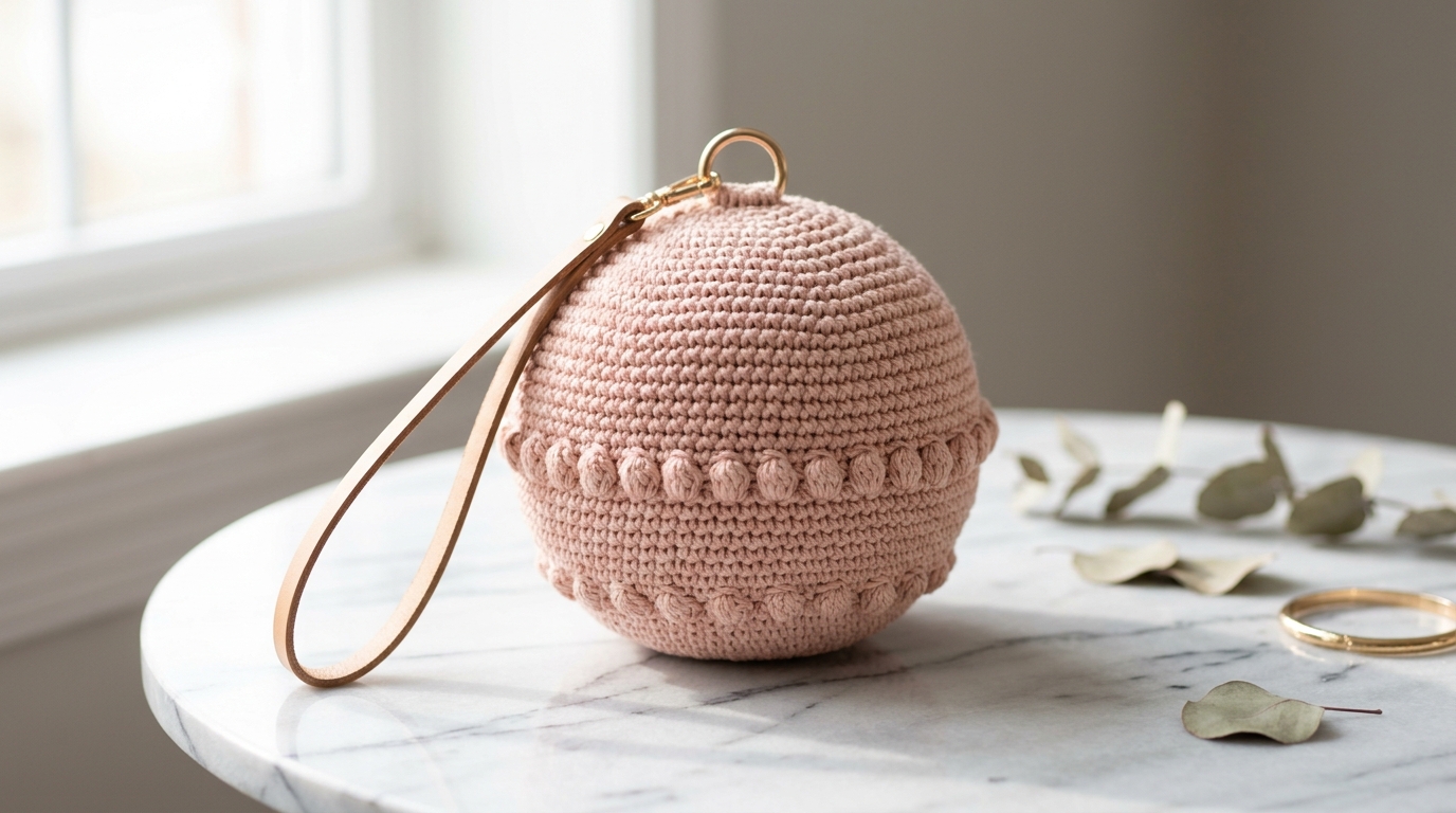 Borsa bon bon uncinetto tutorial: crea il modello sferico più romantico e trendy dellanno