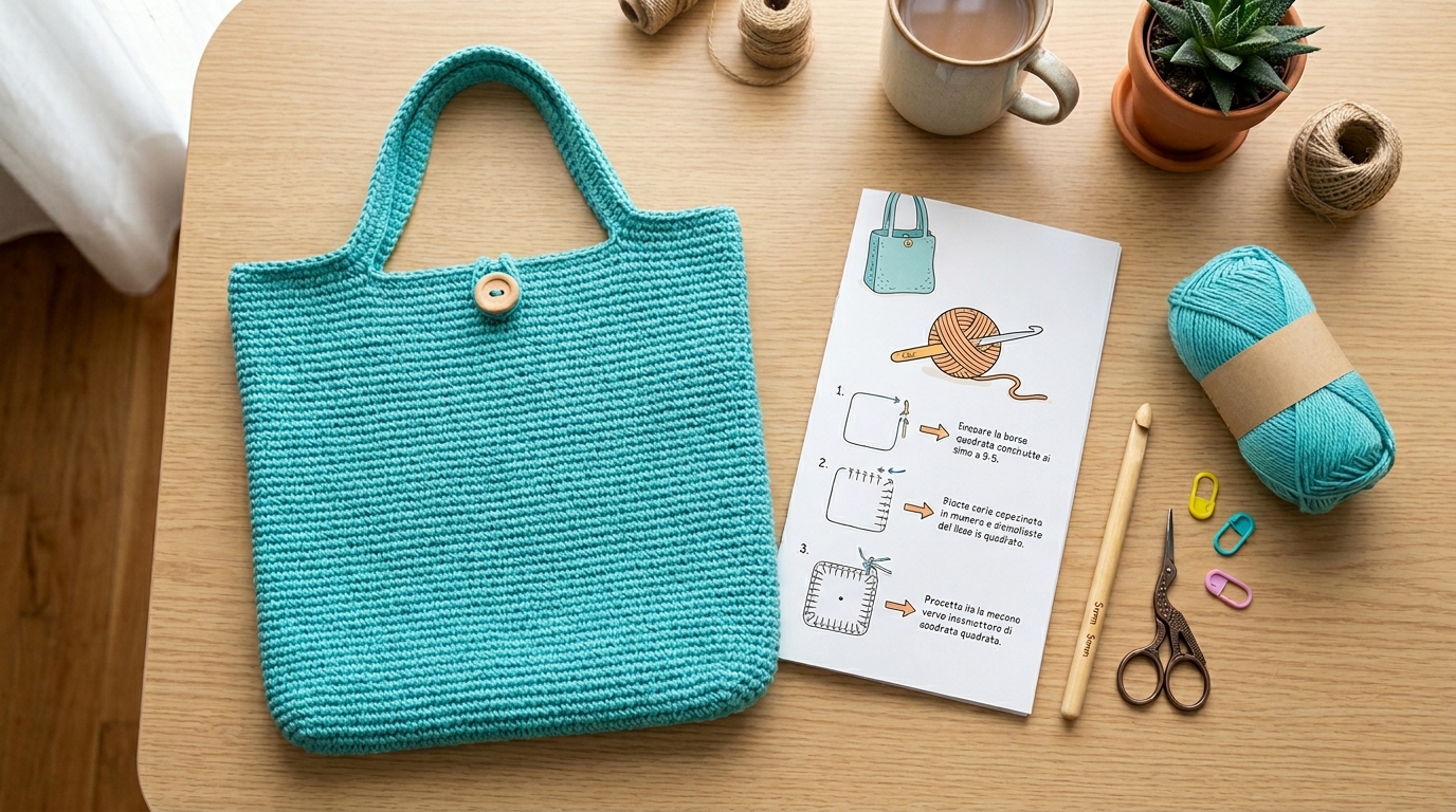 Tutorial borsa uncinetto principianti: crea il tuo primo modello senza nodi o difetti ora