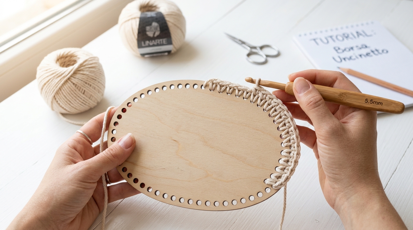Tutorial borsa uncinetto con fondo: come avviare il lavoro partendo da una base solida ora