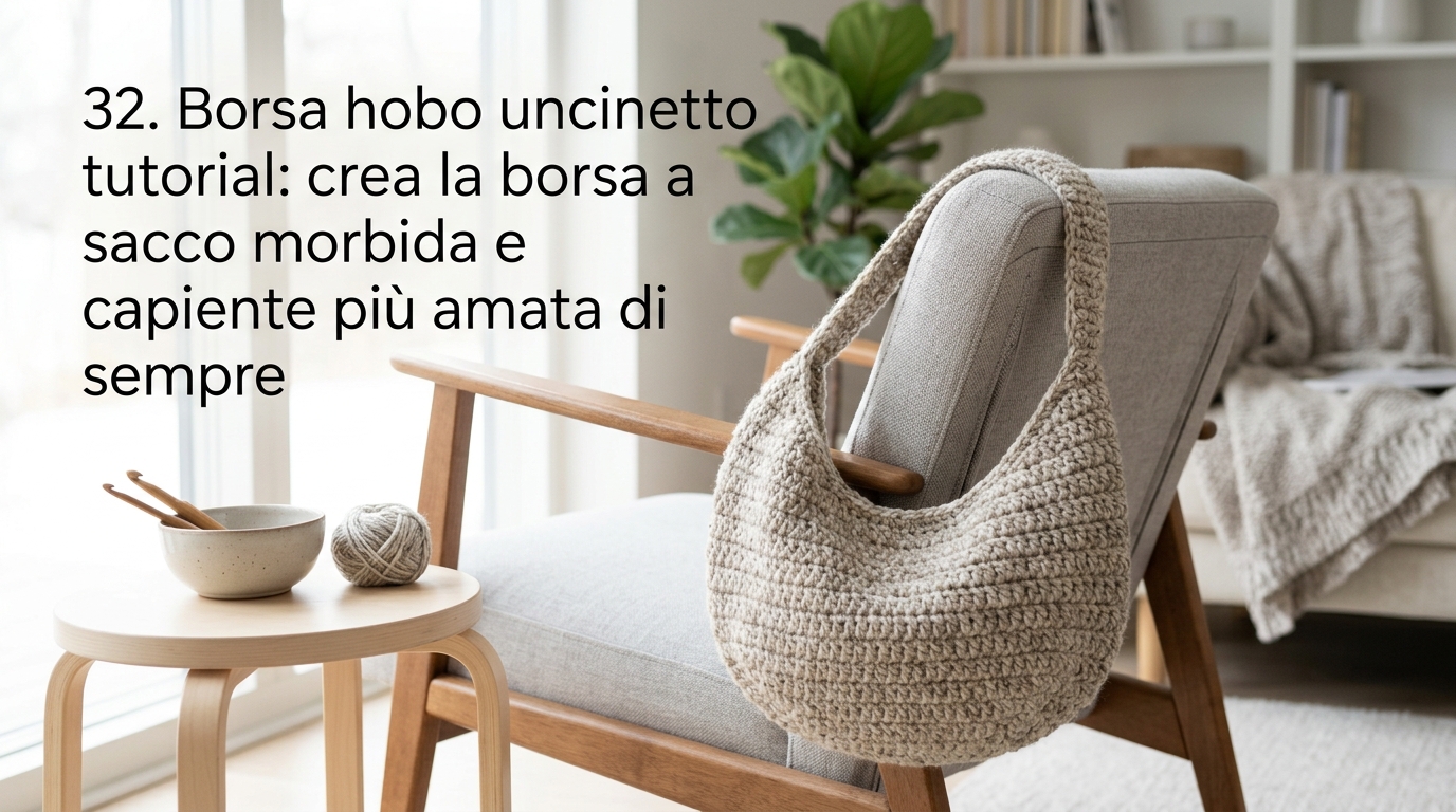 Borsa hobo uncinetto tutorial: crea la borsa a sacco morbida e capiente più amata di sempre