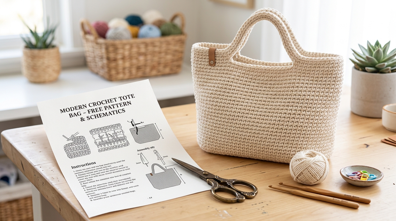 Borsa uncinetto tutorial gratis: schemi completi da scaricare per i tuoi lavori manuali