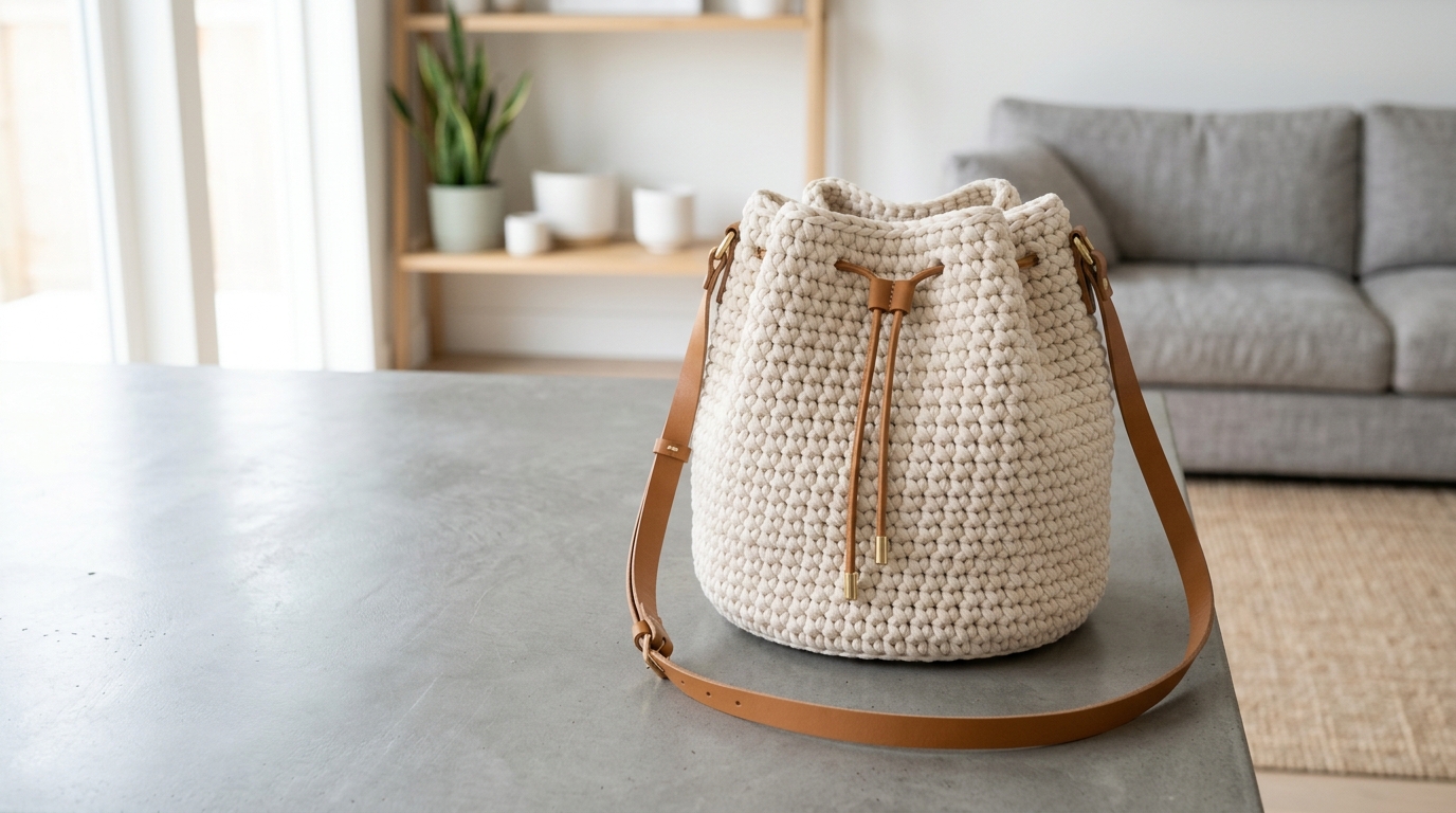 Tutorial borsa secchiello uncinetto: passaggi facili per realizzare il modello di tendenza