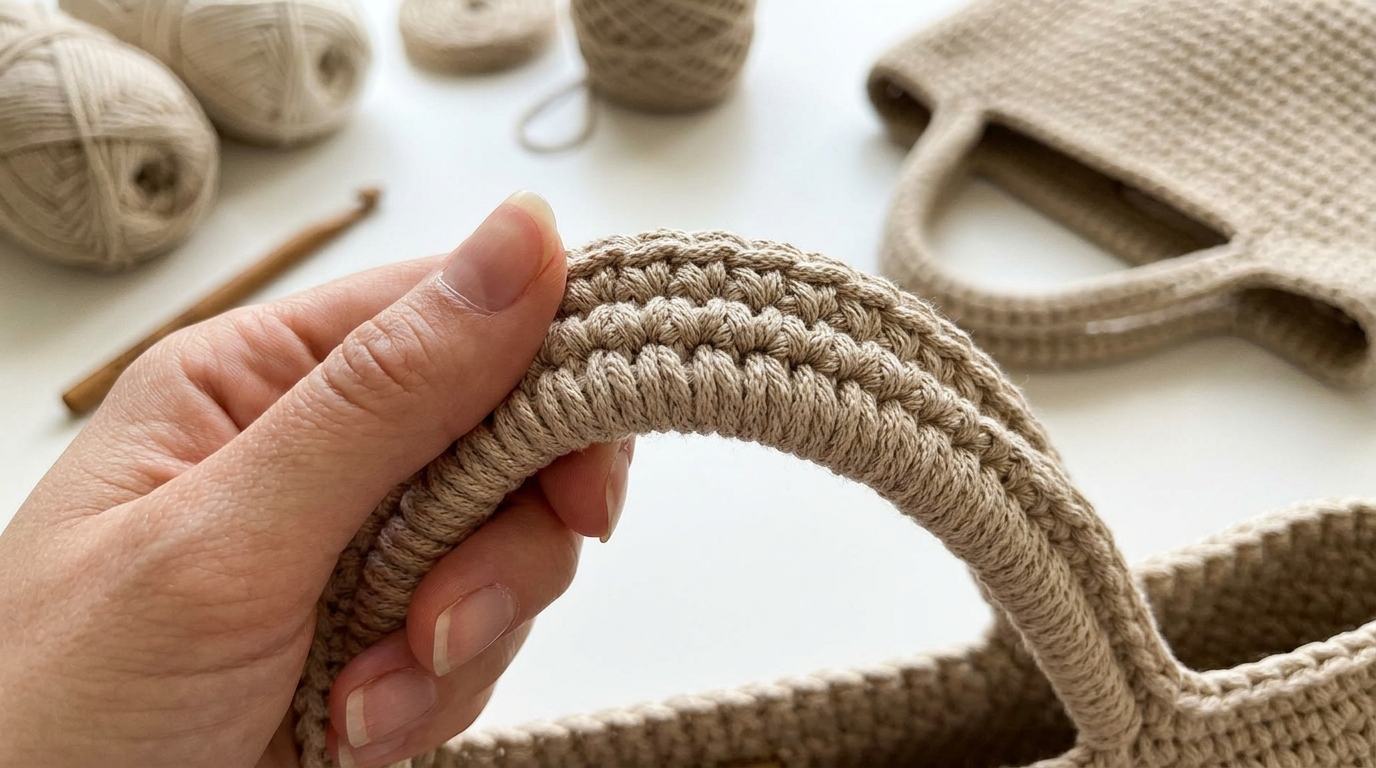 Tutorial manici borsa uncinetto: come fare impugnature resistenti che non si allungano mai