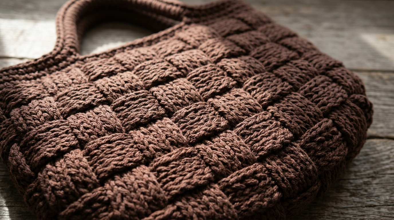 Borsa uncinetto punto canestro tutorial: impara la trama intrecciata spessa e super robusta