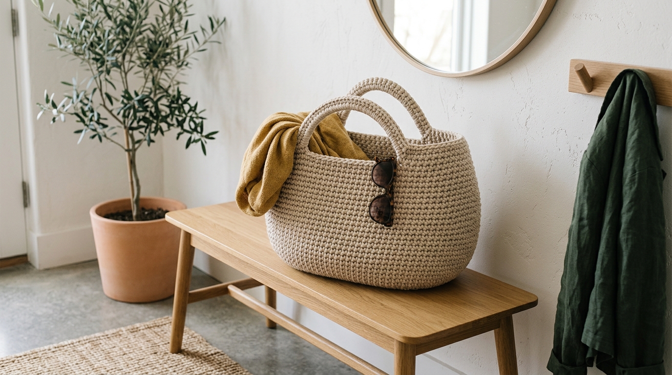 Borsa a uovo uncinetto tutorial: sperimenta questa forma ovale originale e super capiente