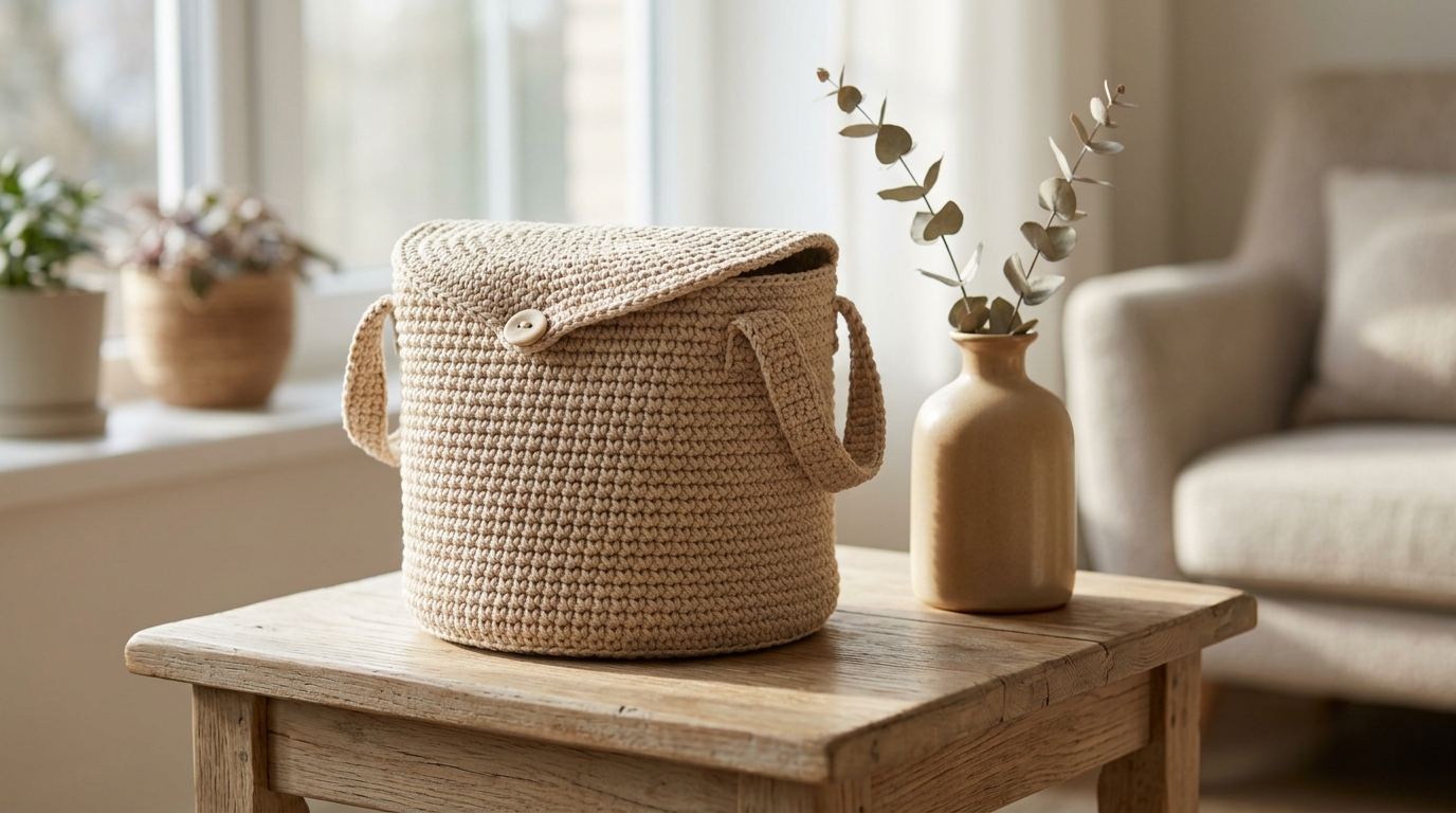 Borsa cestino uncinetto tutorial: crea un contenitore rigido chic per i tuoi look quotidiani
